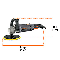 Pulidora 7' 1200 W velocidad variable, industrial, Truper - PULA-7N / 16673 Pulidora 7' 1200 W velocidad variable, industrial, Truper - PULA-7N / 16673