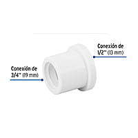 Reducción bushing de PVC, 3/4 x 1/2' - PVC-231 / 45426 Reducción bushing de PVC, 3/4 x 1/2' - PVC-231 / 45426