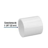 Cople de PVC, 1-1/4' - PVC-264 / 45529 Cople de PVC, 1-1/4' - PVC-264 / 45529