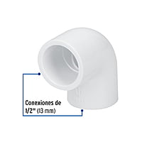Codo 90° de PVC, 1/2' - PVC-561 / 45411 Codo 90° de PVC, 1/2' - PVC-561 / 45411