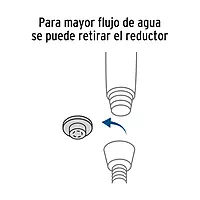 Regadera manual con soporte, cromo, Riviera - R-013 / 45785 Regadera manual con soporte, cromo, Riviera - R-013 / 45785
