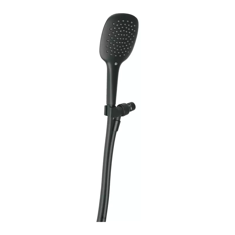 Regadera de teléfono con soporte, negro - R-013M / 44456 Regadera de teléfono con soporte, negro - R-013M / 44456