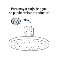 Regadera redonda, acero inoxidable, 8', cromada, Riviera - R-309 / 45075 Regadera redonda, acero inoxidable, 8', cromada, Riviera - R-309 / 45075