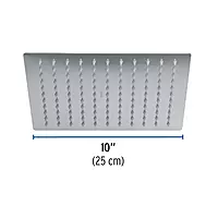 Regadera acero inoxidable, 10', sin brazo, cromado, Riviera - R-310S / 45781 Regadera acero inoxidable, 10', sin brazo, cromado, Riviera - R-310S / 45781