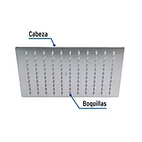 Regadera acero inoxidable, 10', sin brazo, cromado, Riviera - R-310S / 45781 Regadera acero inoxidable, 10', sin brazo, cromado, Riviera - R-310S / 45781
