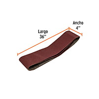 Caja con 3 bandas de lija 4' x 36' grano 100 para PUL 4x6 - R45-PUL-4X6 / 16155 Caja con 3 bandas de lija 4' x 36' grano 100 para PUL 4x6 - R45-PUL-4X6 / 16155