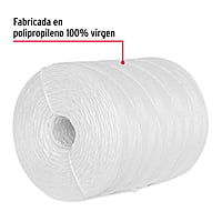 Rollo de rafia de 2045 m color blanco calibre 2.2 g/m - RAF-245 / 45037 Rollo de rafia de 2045 m color blanco calibre 2.2 g/m - RAF-245 / 45037