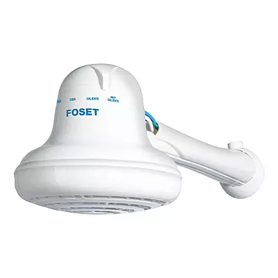 Regadera eléctrica, 4 temperaturas, 16.5cm, blanca, Foset - REGEL-6 / 40237