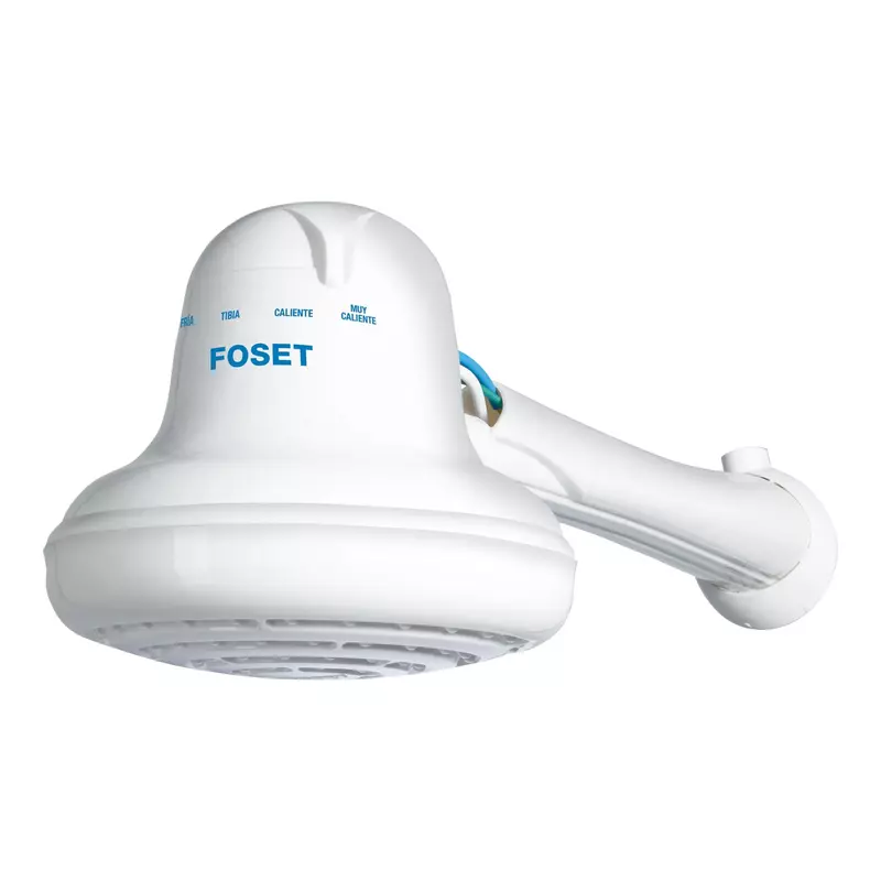 Regadera eléctrica, 4 temperaturas, 16.5cm, blanca, Foset - REGEL-6 / 40237