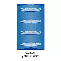 Juego de 4 repisas esquineras de vidrio, Foset - RES-4V / 47906 Juego de 4 repisas esquineras de vidrio, Foset - RES-4V / 47906