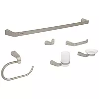 Juego de accesorios para baño,satinado, 6 piezas, Riviera - RIA-7000N / 45226 Juego de accesorios para baño,satinado, 6 piezas, Riviera - RIA-7000N / 45226