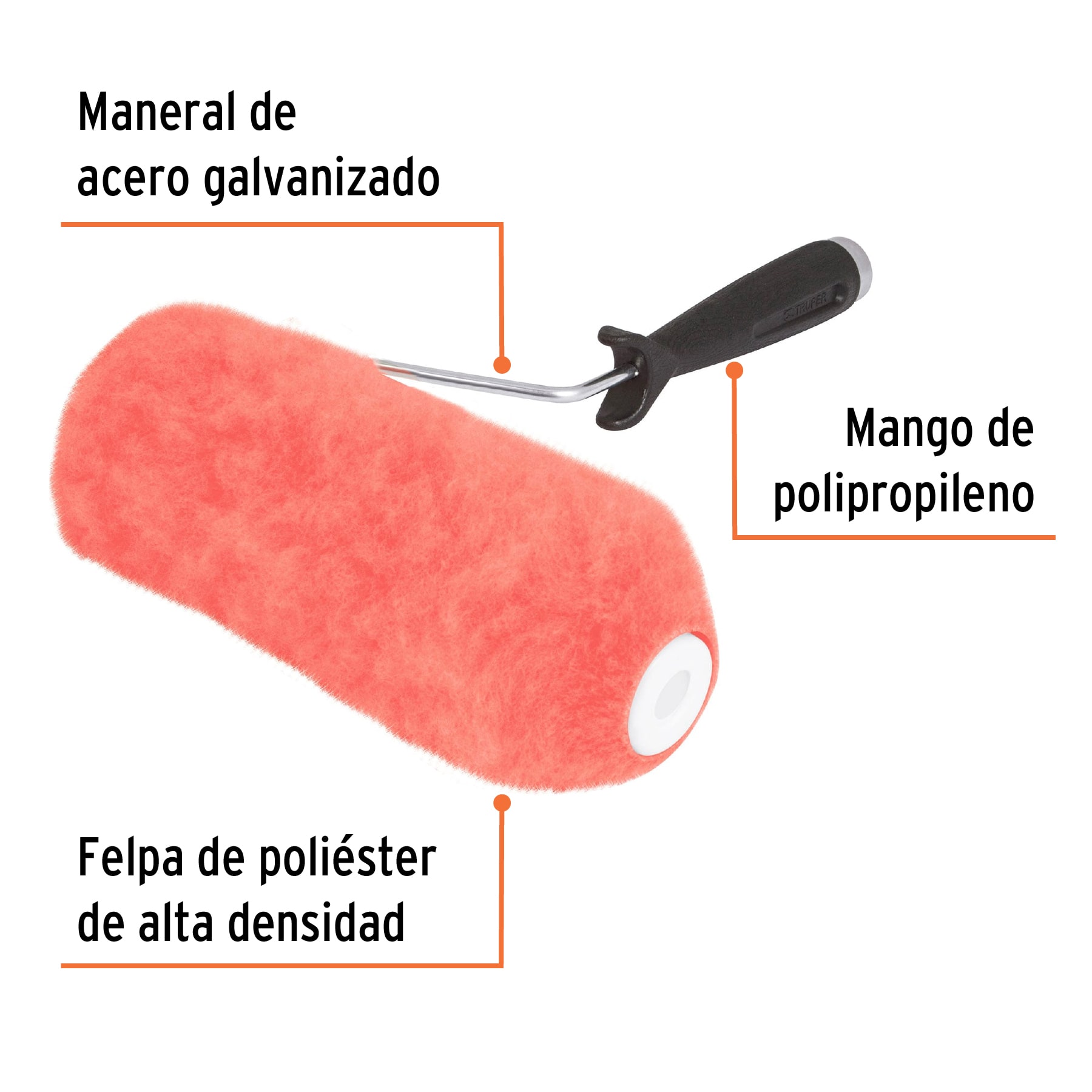 Rodillo para pintar, 9 x 1-1/4', superficies extra rugosas - ROPI-930 / 13879 Rodillo para pintar, 9 x 1-1/4', superficies extra rugosas - ROPI-930 / 13879