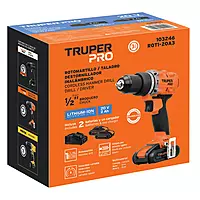 Rotomartillo 1/2', 20V, 2 baterías 2Ah, PRO, 103246 - ROTI-20A3