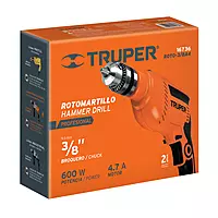 Rotomartillo 3/8", 600W, TRUPER PRO - ROTO-3/8A4 / 16736 Rotomartillo 3/8", 600W, TRUPER PRO - ROTO-3/8A4 / 16736