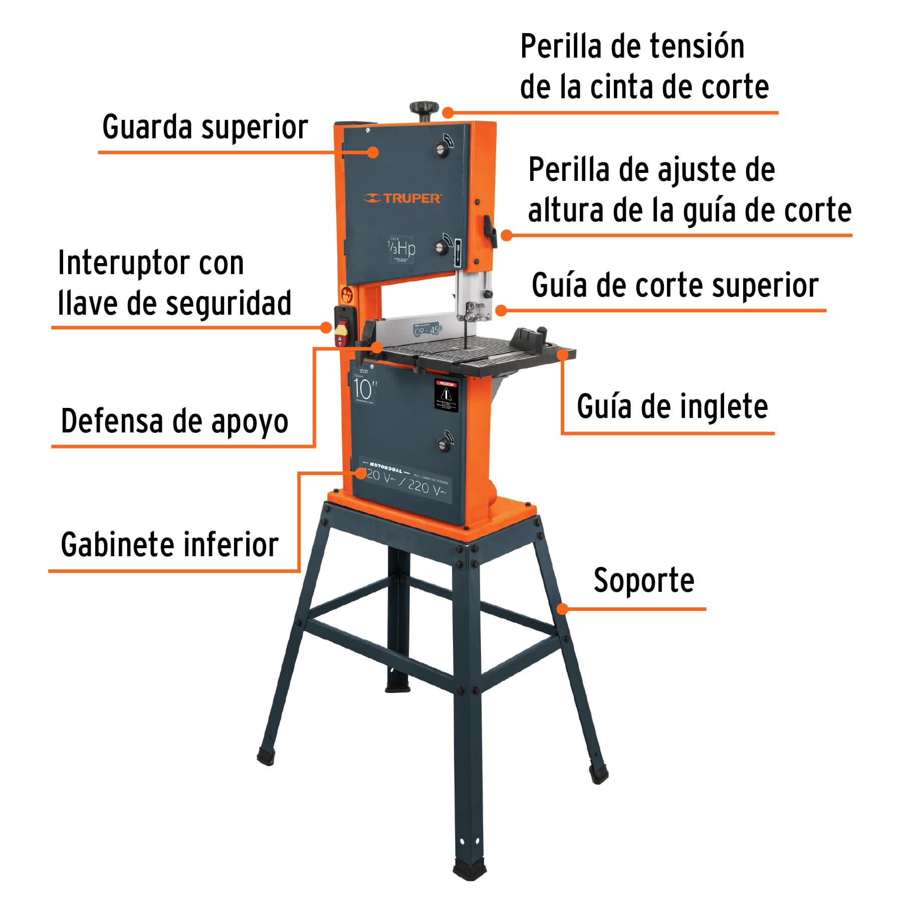 Sierra cinta 10' de 1/3 HP - SCI-10 / 16277 Sierra cinta 10' de 1/3 HP - SCI-10 / 16277