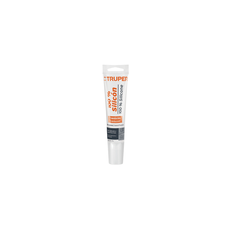 Sellador transparente, 100% de silicón, 85 gr - SIL-85T / 17562 Sellador transparente, 100% de silicón, 85 gr - SIL-85T / 17562