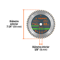 disco-sierra-p-plástico-7-1-4- 48 dientes- centro 5-8-st-748-18317 disco-sierra-p-plástico-7-1-4- 48 dientes- centro 5-8-st-748-18317