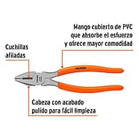 Pinza para electricista 8', mango de PVC - T200-8 / 17308 Pinza para electricista 8', mango de PVC - T200-8 / 17308