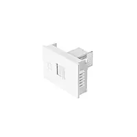 Toma de teléfono, 1.5 módulos, línea Española, color blanco - TE15-EB / 47056 Toma de teléfono, 1.5 módulos, línea Española, color blanco - TE15-EB / 47056