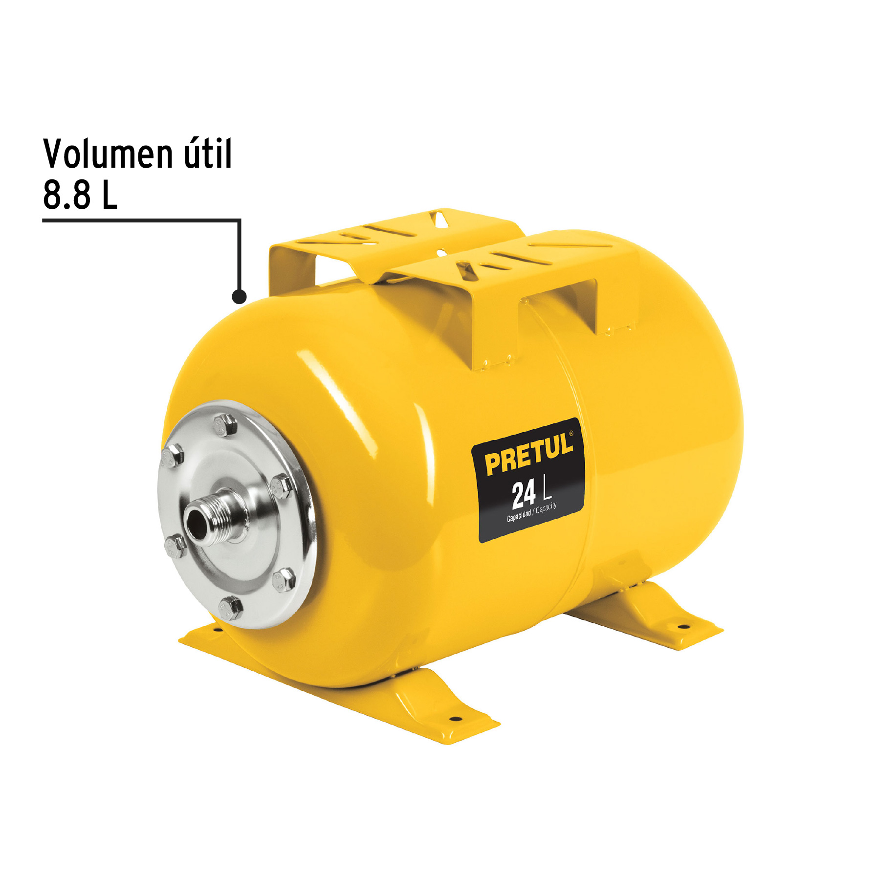 Tanque para bombas hidroneumáticas HIDR-1/2X24P, Pretul - TAN-HIDR-1/2X24P / 27039 Tanque para bombas hidroneumáticas HIDR-1/2X24P, Pretul - TAN-HIDR-1/2X24P / 27039