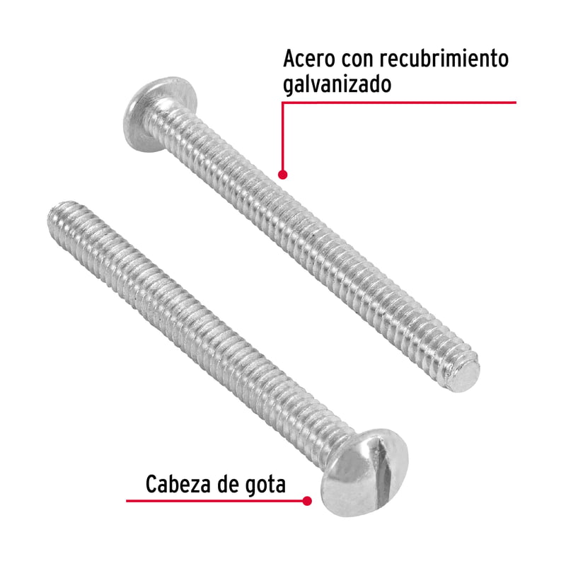 Bolsa con 100 tornillos 3/16' x 2' tipo estufa - TORE-3/16X2 / 44620 Bolsa con 100 tornillos 3/16' x 2' tipo estufa - TORE-3/16X2 / 44620