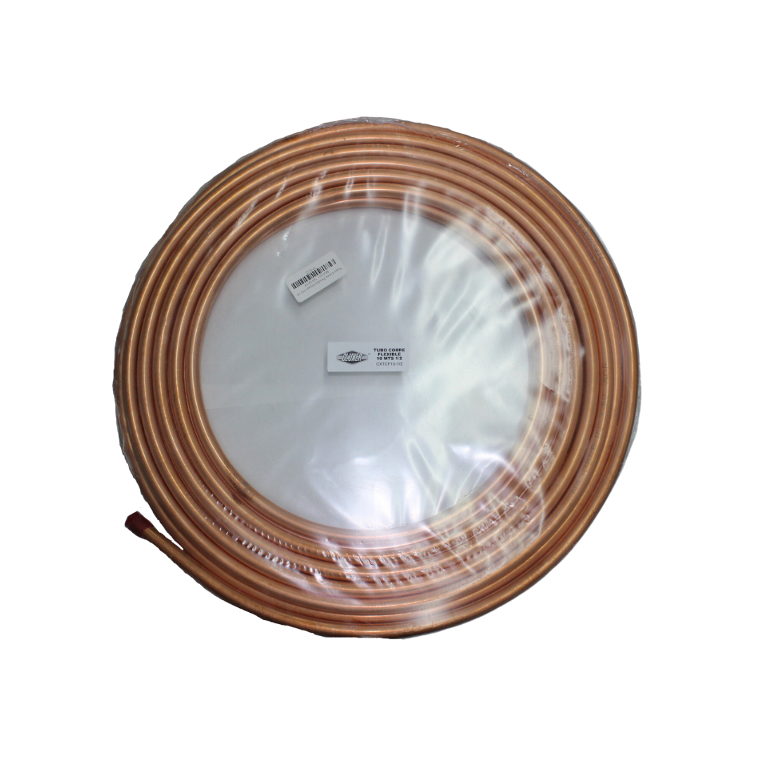 Tubo Cobre Flexible Cluxer 3/8 10 Metros - Tcf-38-10