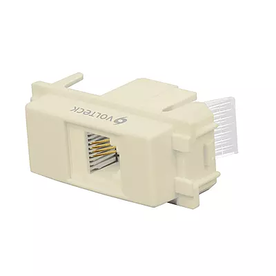 Toma de teléfono, línea Italiana, color marfil - TE-I / 48105