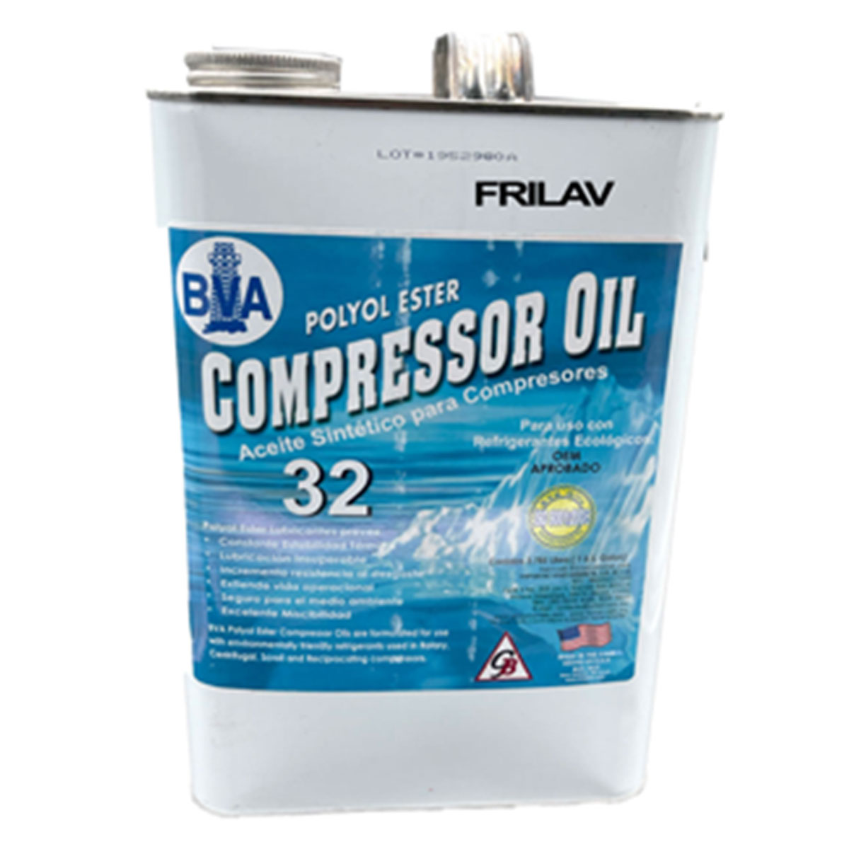 Aceite Polyol, Ester, Iso 32, Sus, 150, Galon - Poe32-G Aceite Polyol, Ester, Iso 32, Sus, 150, Galon - Poe32-G
