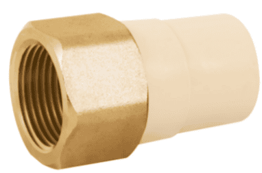 Adaptador hembra de CPVC con inserto metálico, 1 (25 mm)' - CPVC-643 / 45109 Adaptador hembra de CPVC con inserto metálico, 1 (25 mm)' - CPVC-643 / 45109