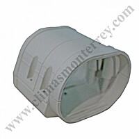 Adaptador para Ducto Flexible, para Canaleta para Minisplit, Color Ivory, Largo 3 1/8 Pulgadas, Ancho 3 7/8 Pulgadas, Alto 2 3/4 Pulgadas Adaptador para Ducto Flexible, para Canaleta para Minisplit, Color Ivory, Largo 3 1/8 Pulgadas, Ancho 3 7/8 Pulgadas, Alto 2 3/4 Pulgadas