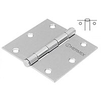 Bisagra cuadrada 2', acero cromo mate, plana - BC-203P / 43259 Bisagra cuadrada 2', acero cromo mate, plana - BC-203P / 43259