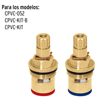 Bolsa con 2 cartuchos cerámicos p/llaves de empotrar de CPVC - CPVC-CARCE / 49294 Bolsa con 2 cartuchos cerámicos p/llaves de empotrar de CPVC - CPVC-CARCE / 49294