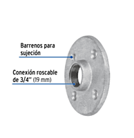 Brida, acero galvanizado, 3/4' - CG-602 / 48738 Brida, acero galvanizado, 3/4' - CG-602 / 48738