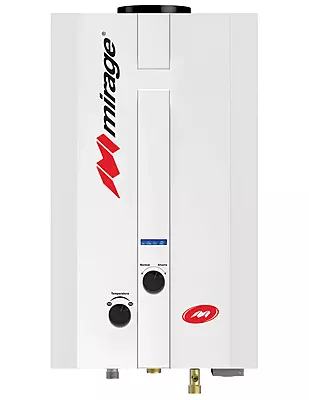 Calentador de Paso Baja Presion Mirage Color Blanco 6Lts 1 Servicio Flux 6L Gas LP Modelo MBF06ED