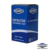 Capacitor De Trabajo, 10Mf, 440Vac +-5%, 50/60Hz / Cluxer - CXC44010 Capacitor De Trabajo, 10Mf, 440Vac +-5%, 50/60Hz / Cluxer - CXC44010