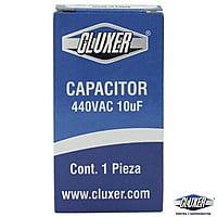 Capacitor De Trabajo, 10Mf, 440Vac +-5%, 50/60Hz / Cluxer - CXC44010 Capacitor De Trabajo, 10Mf, 440Vac +-5%, 50/60Hz / Cluxer - CXC44010