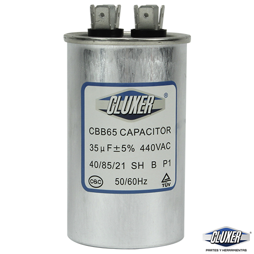 Capacitor De Trabajo, 35Mf, 440Vac +-5%, 50/60Hz / Cluxer - CXC44035 Capacitor De Trabajo, 35Mf, 440Vac +-5%, 50/60Hz / Cluxer - CXC44035