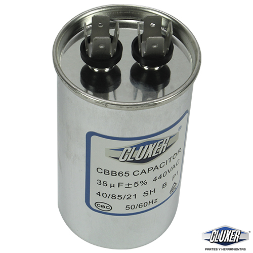 Capacitor De Trabajo, 35Mf, 440Vac +-5%, 50/60Hz / Cluxer - CXC44035 Capacitor De Trabajo, 35Mf, 440Vac +-5%, 50/60Hz / Cluxer - CXC44035