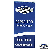 Capacitor De Trabajo, 40Mf, 440Vac +-5%, 50/60Hz / Cluxer - CXC44040
