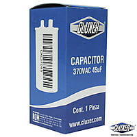 Capacitor de Trabajo, 45Mf, 370VAC +-5%, 50/60Hz, Cluxer CXC37045 Capacitor de Trabajo, 45Mf, 370VAC +-5%, 50/60Hz, Cluxer CXC37045
