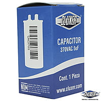 Capacitor de Trabajo, 5Mf, 370VAC +-5%, 50/60Hz, Cluxer CXC3705 Capacitor de Trabajo, 5Mf, 370VAC +-5%, 50/60Hz, Cluxer CXC3705