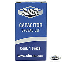 Capacitor de Trabajo, 5Mf, 370VAC +-5%, 50/60Hz, Cluxer CXC3705 Capacitor de Trabajo, 5Mf, 370VAC +-5%, 50/60Hz, Cluxer CXC3705
