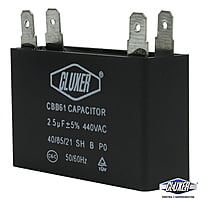 Capacitor De Ventilador, 2.5Mf, 440Vac +-5%, 50/60Hz / Cluxer - CXCP44025 Capacitor De Ventilador, 2.5Mf, 440Vac +-5%, 50/60Hz / Cluxer - CXCP44025