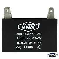 Capacitor De Ventilador, 3.5Mf, 440Vac -5%, 50/60Hz / Cluxer - CXCP44035 Capacitor De Ventilador, 3.5Mf, 440Vac -5%, 50/60Hz / Cluxer - CXCP44035