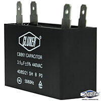 Capacitor De Ventilador, 3.5Mf, 440Vac -5%, 50/60Hz / Cluxer - CXCP44035 Capacitor De Ventilador, 3.5Mf, 440Vac -5%, 50/60Hz / Cluxer - CXCP44035