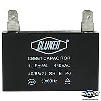 Capacitor De Ventilador, 4Mf, 440Vac +-5% 50/60Hz / Cluxer - CXCP4404 Capacitor De Ventilador, 4Mf, 440Vac +-5% 50/60Hz / Cluxer - CXCP4404