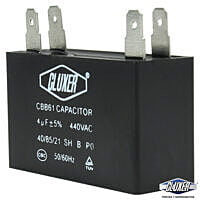 Capacitor De Ventilador, 4Mf, 440Vac +-5% 50/60Hz / Cluxer - CXCP4404 Capacitor De Ventilador, 4Mf, 440Vac +-5% 50/60Hz / Cluxer - CXCP4404