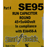 Capacitor Doble 45/5 Mf 440 Vac /- 5% - Se95 Capacitor Doble 45/5 Mf 440 Vac /- 5% - Se95
