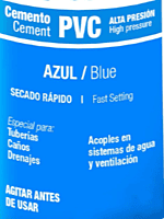 Cemento azul para PVC, hasta 12', bote 500 ml - PPVCA-500 / 42027 Cemento azul para PVC, hasta 12', bote 500 ml - PPVCA-500 / 42027