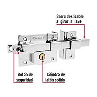 Cerradura de barra libre, derecha - CB-45D / 43516 Cerradura de barra libre, derecha - CB-45D / 43516